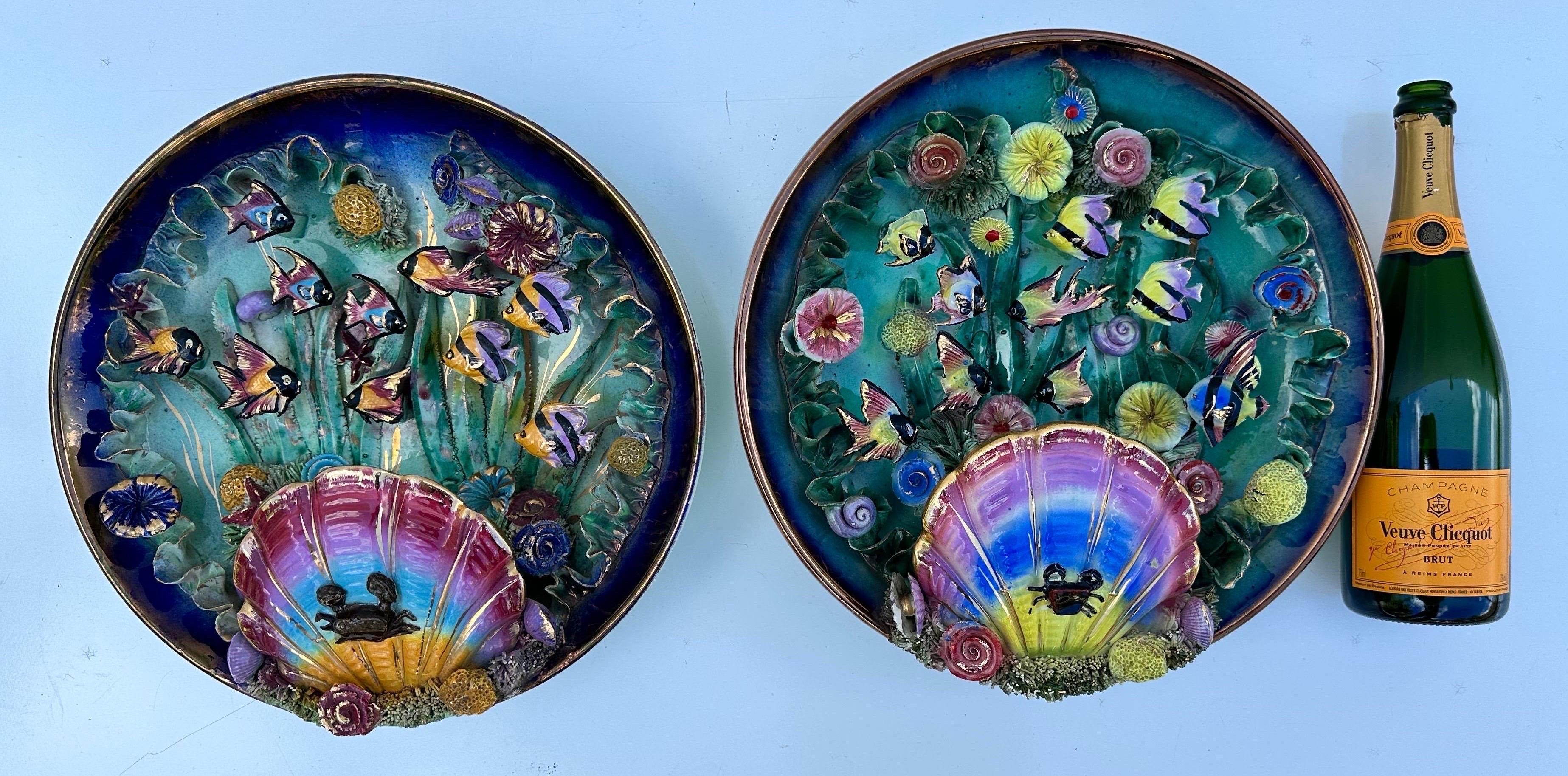 Coppia di sconsigli di Monaco in ceramica in vendita 3