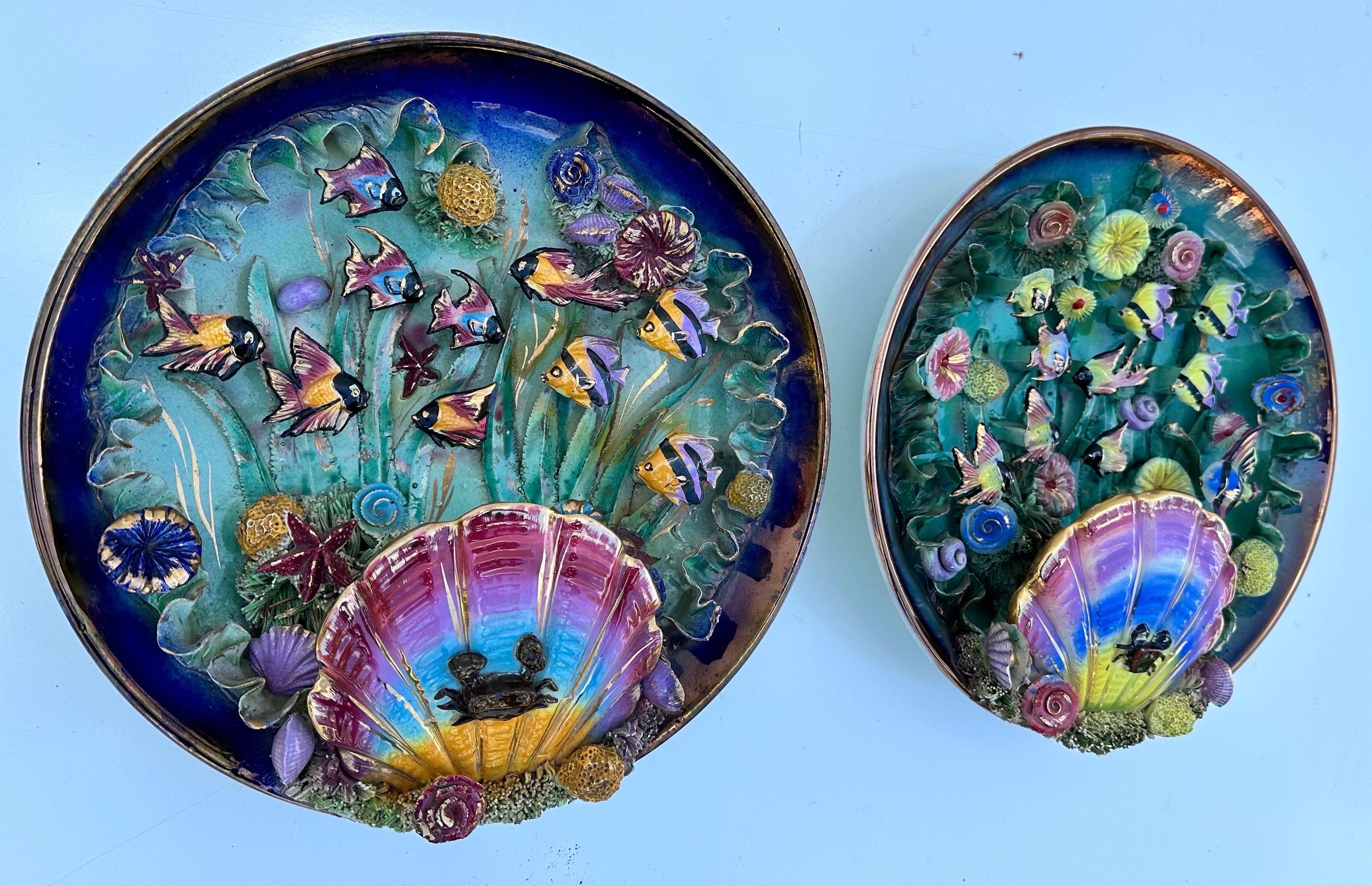 Coppia di sconsigli di Monaco in ceramica in vendita 5