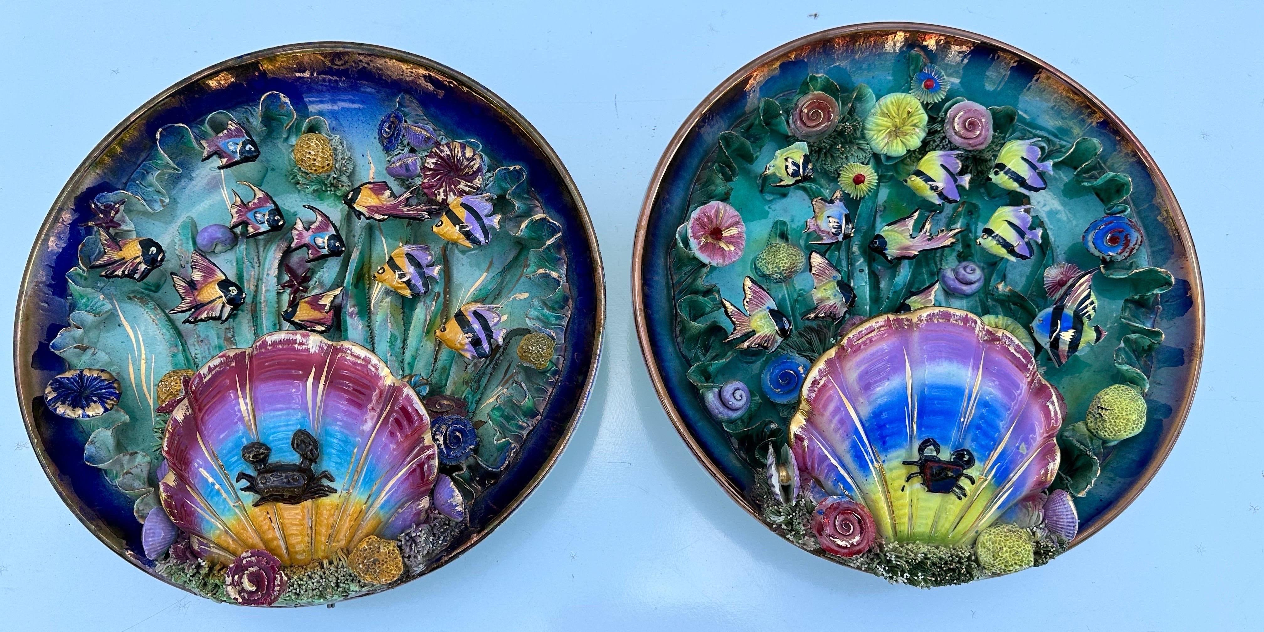 Fine XX secolo Coppia di sconsigli di Monaco in ceramica in vendita