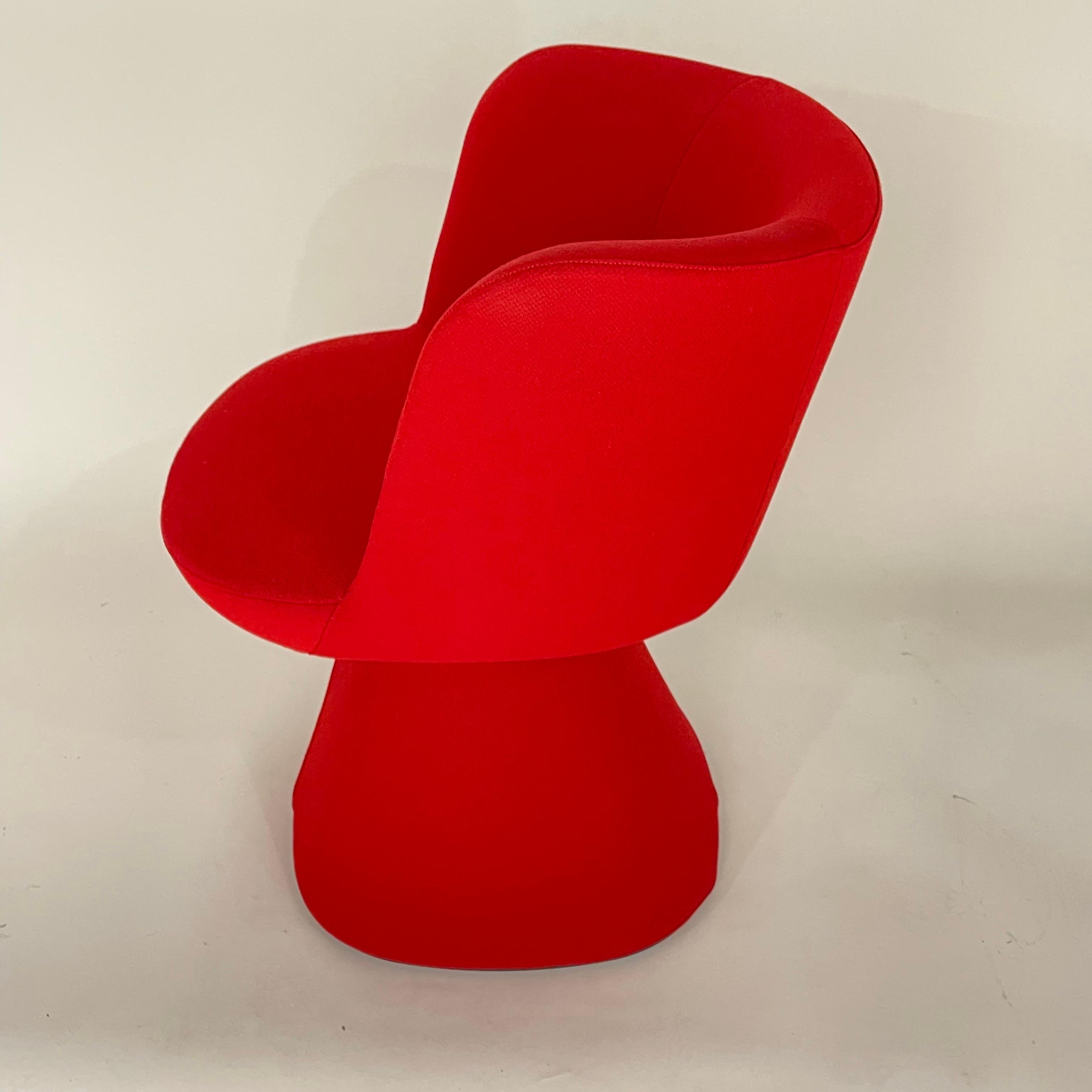Modern Pair of Monica Armani Flair O' Swivel Dining Chairs, B&B Italia, Italy 2022