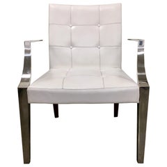 Pair of Monseigneur Philippe Starck for Driade Italy White Chairs Armchairs