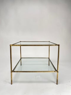 Pair of "Montecarlo" Brass low tables by Corrado dall'Acqua, Azucena, Italy 1949