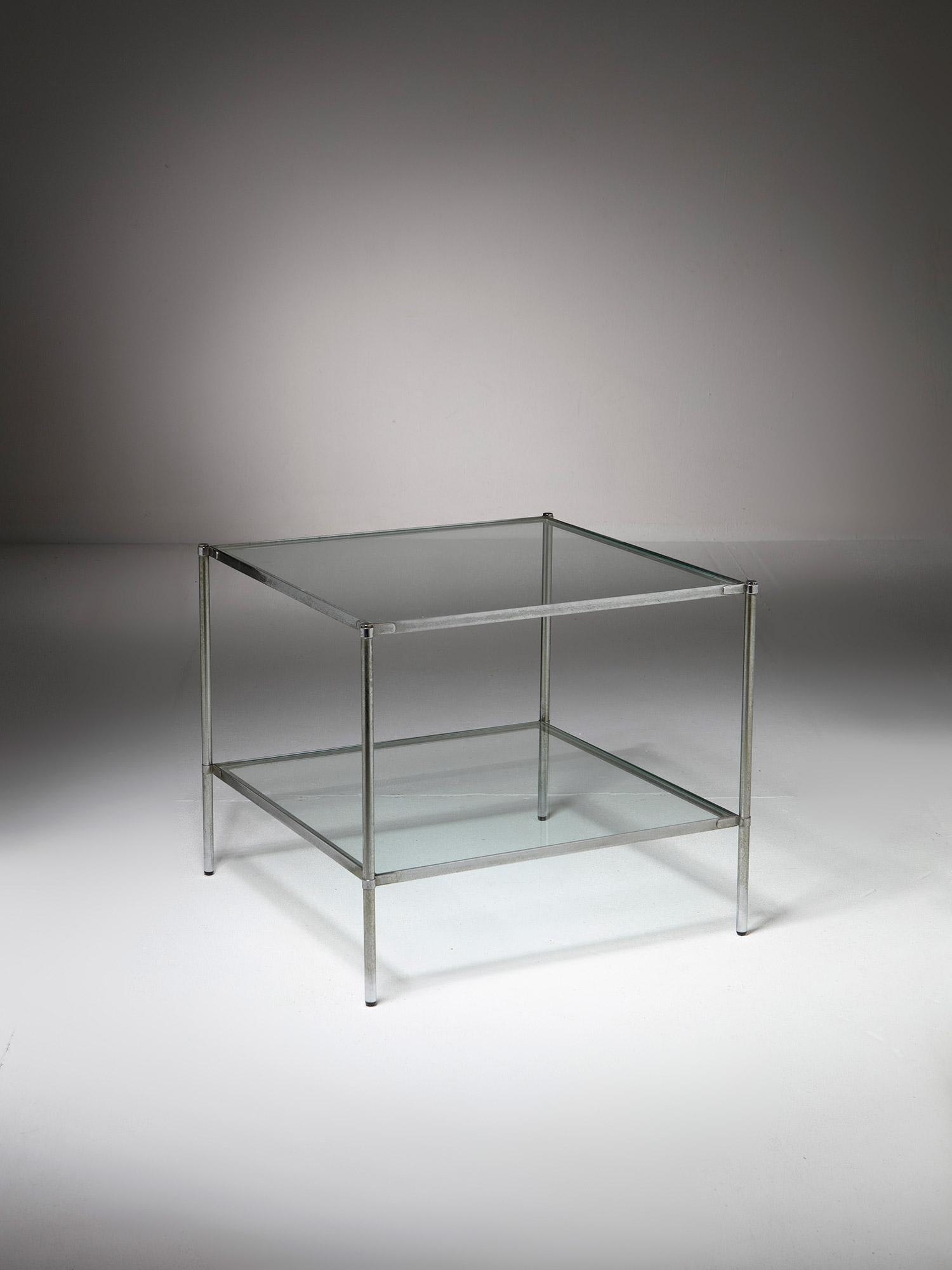 Laiton Paire de tables d'appoint Montecarlo par Corrado Corradi dell'Acqua pour Azucena en vente