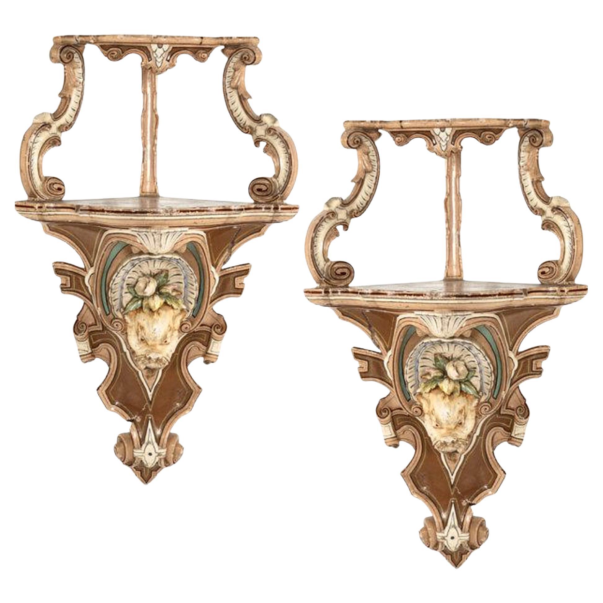 Década de 1720 Soportes de pared