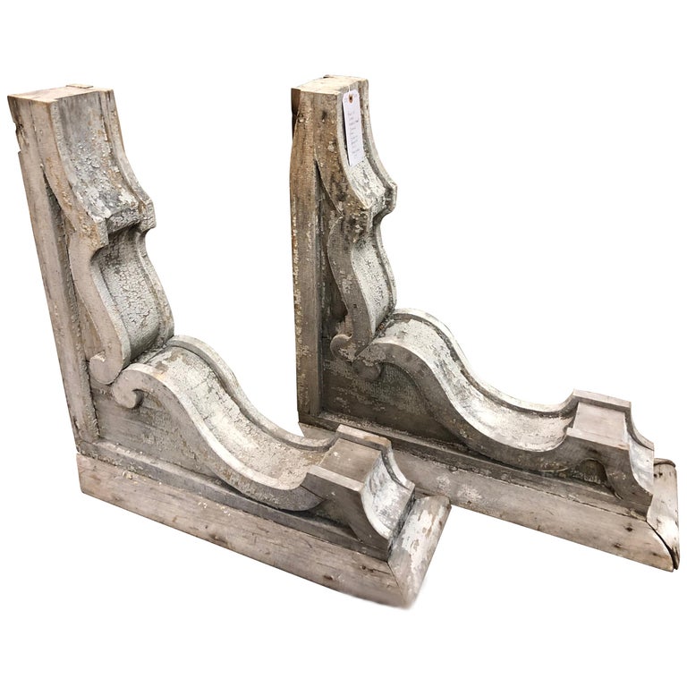 Pair of Monumental Antique Farmhouse Corbels at 1stDibs corbels antique farmhouse, large