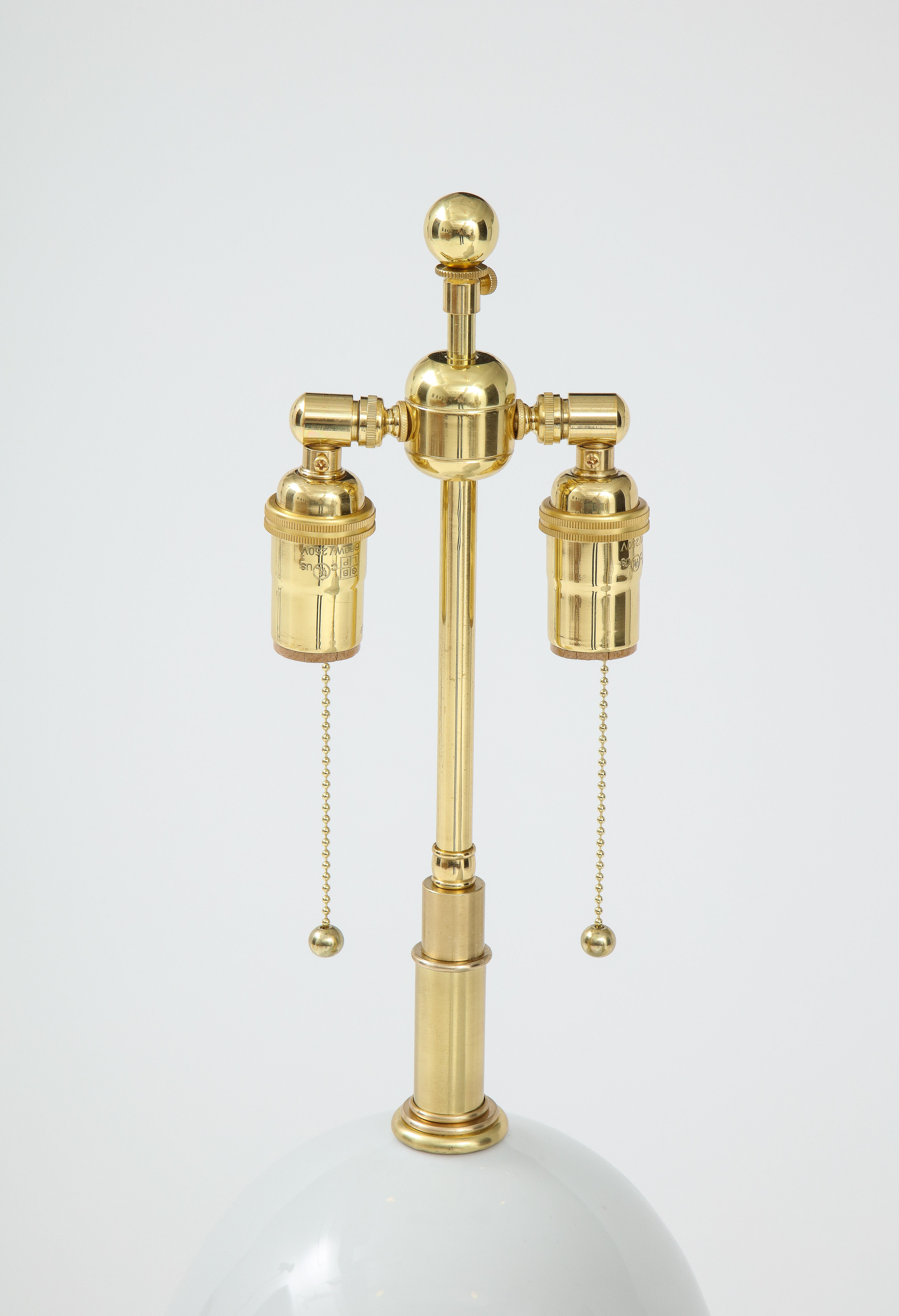 Pair of Monumental Blanc de Chine Lamps For Sale 3