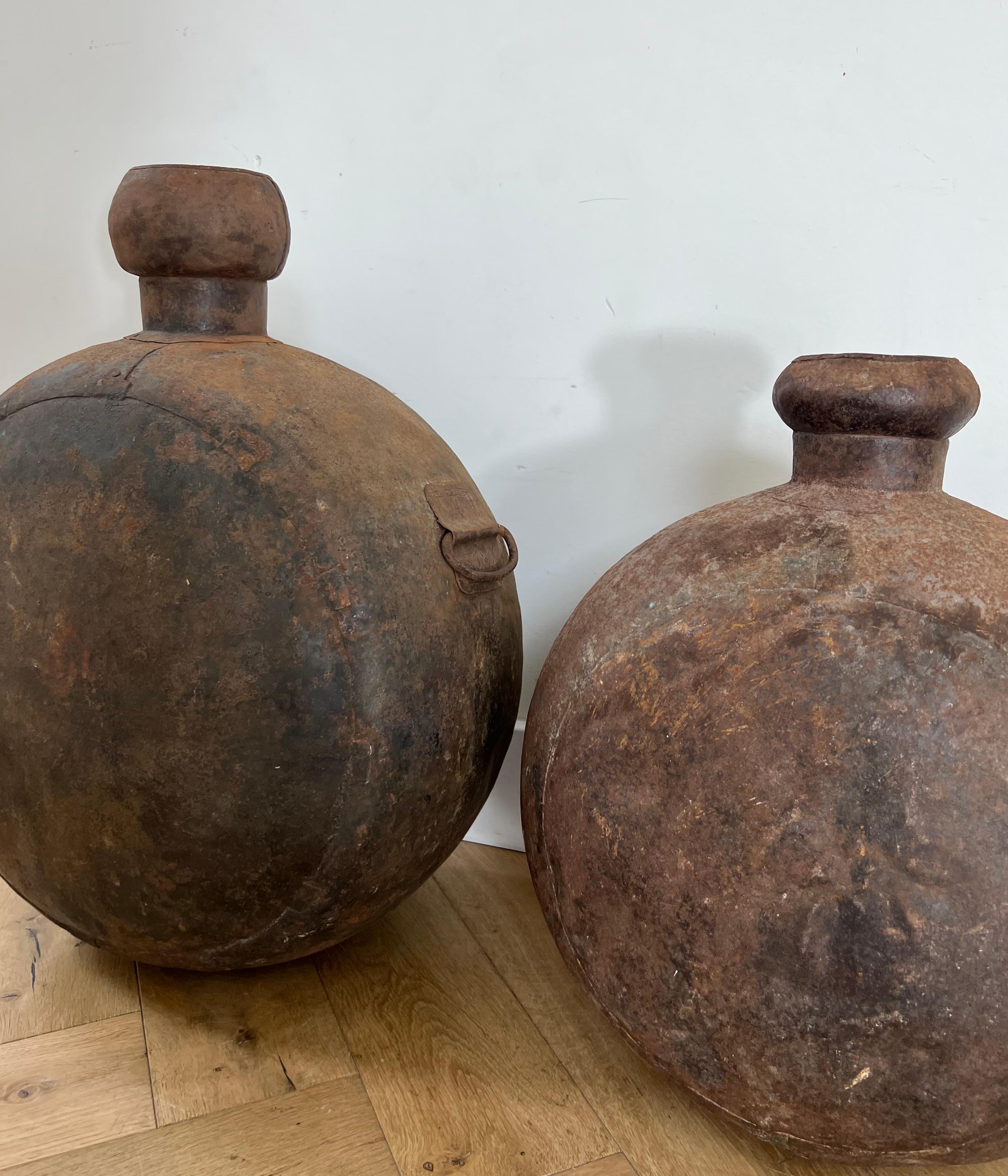Pair of Monumental Cast Iron Vessels, 1940s 9