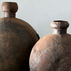 Pair of Monumental Cast Iron Vessels, 1940s