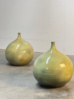 Pair of Monumental Ceramic Vases