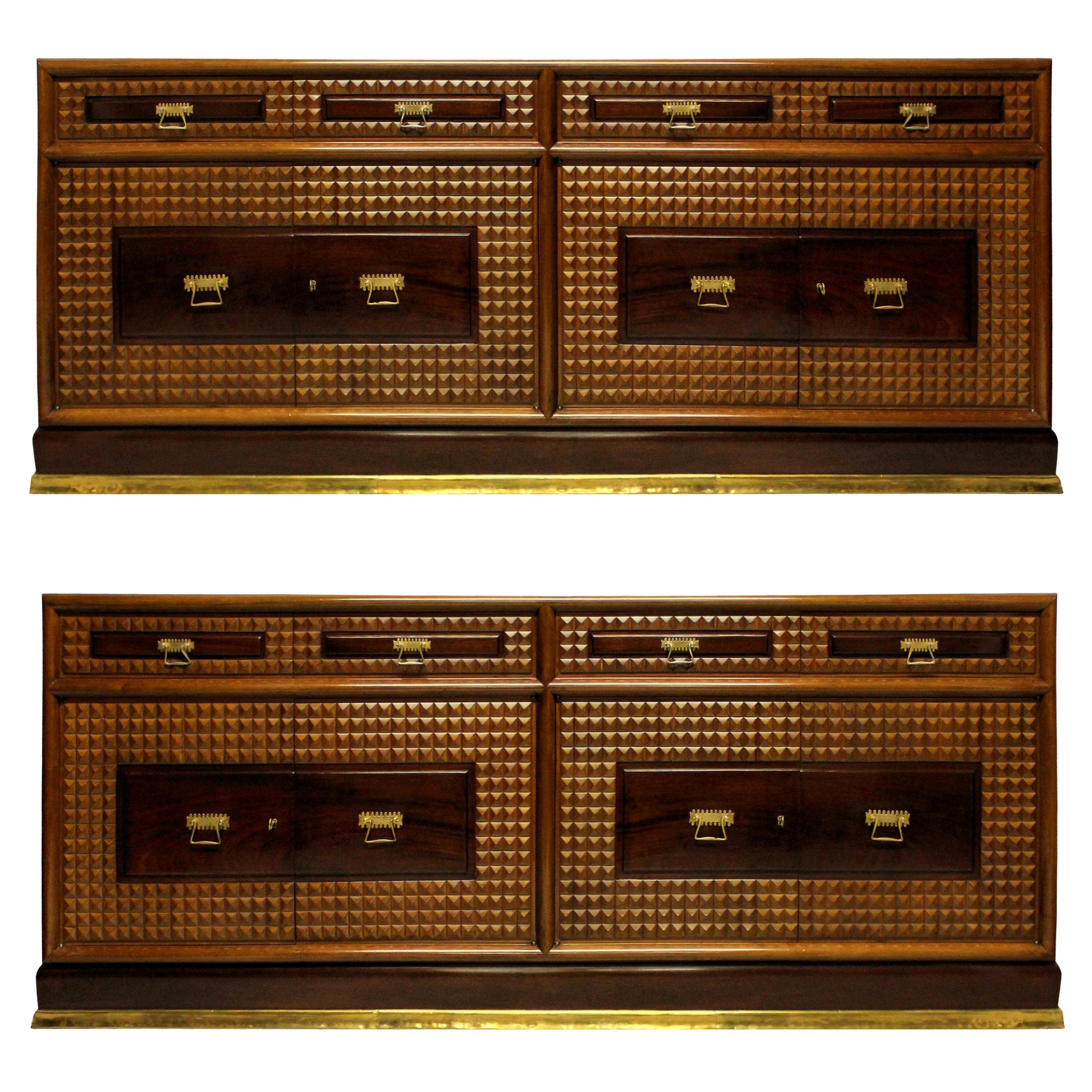 Pair of Monumental Credenza's by Atelier Borsani