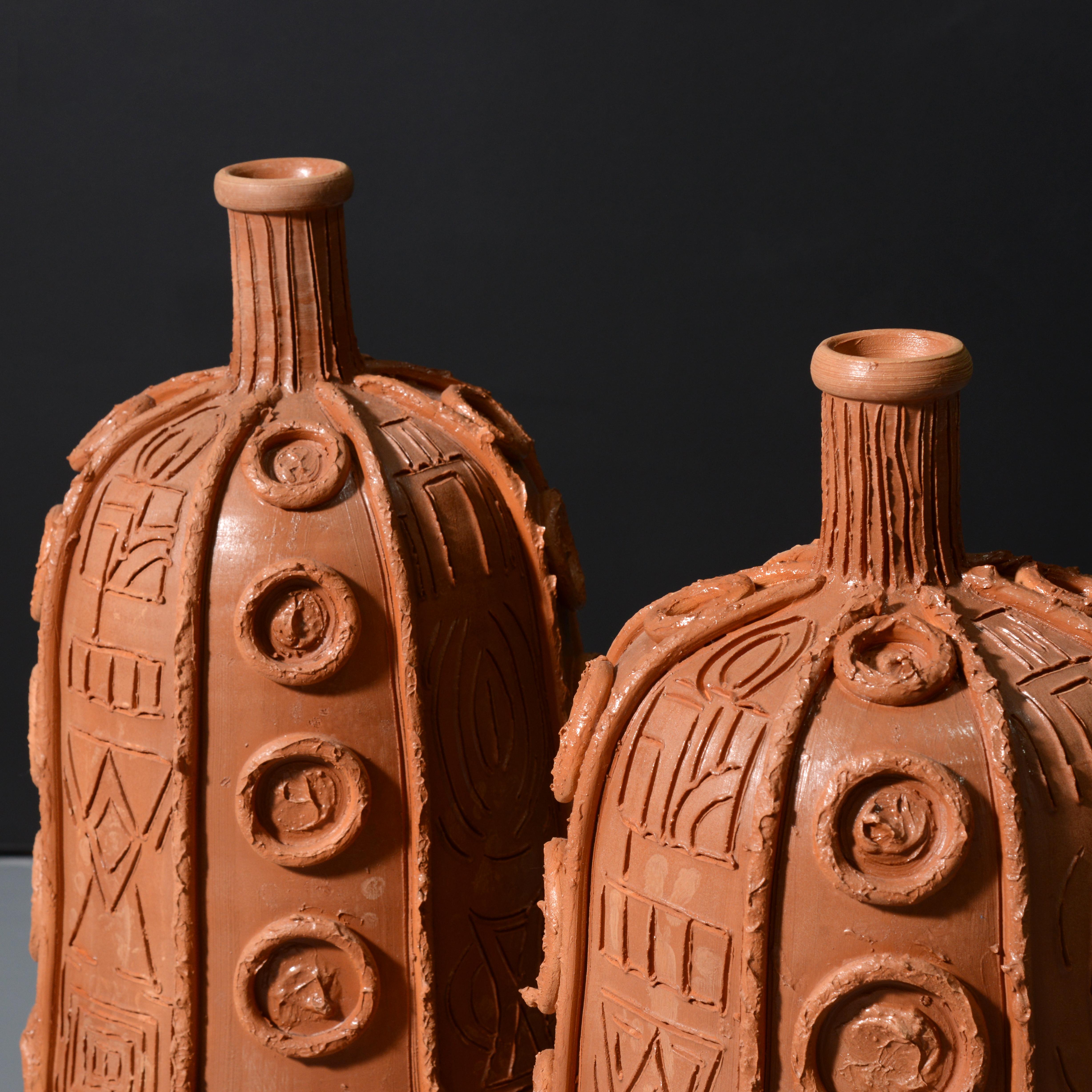 Italiano Coppia di vasi da terra monumentali Duca di Camastra Studio, 33.75 