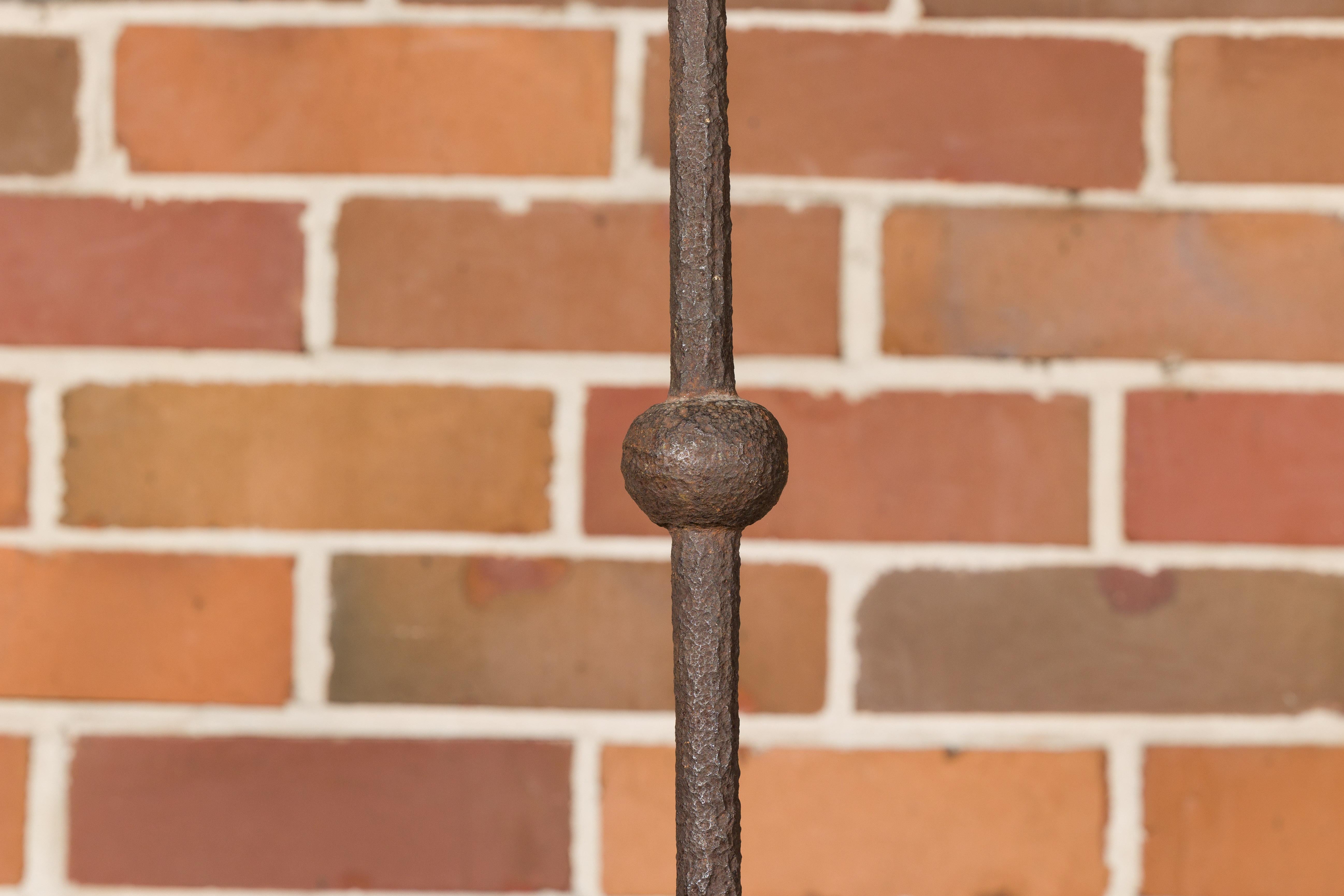 Pair of Monumental French Iron Lightning Rod on Base Sculptures, 19th Century For Sale 5