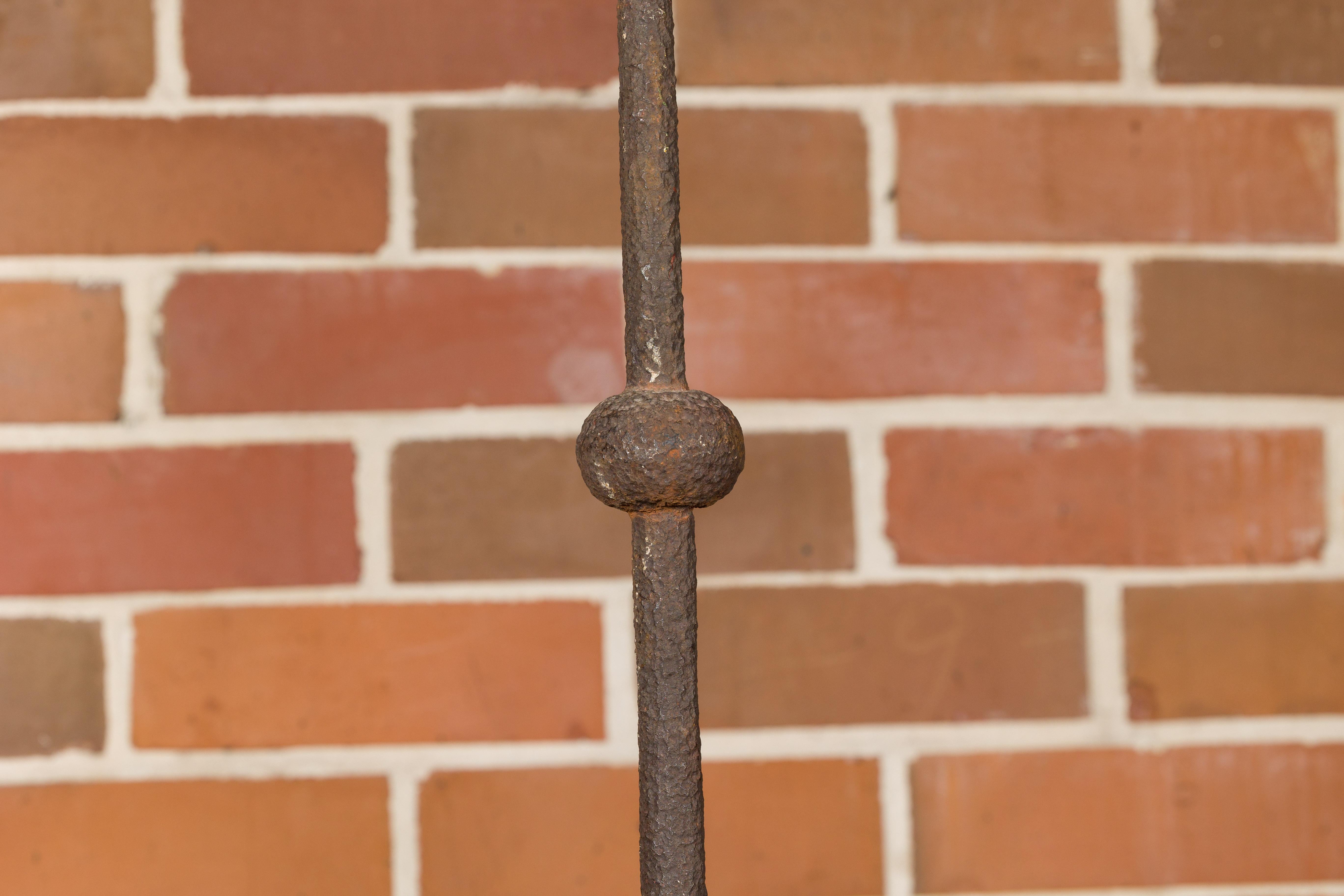 Pair of Monumental French Iron Lightning Rod on Base Sculptures, 19th Century For Sale 6