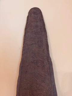 Pair of Monumental Hand Carved Oceanic Tribal Paddles