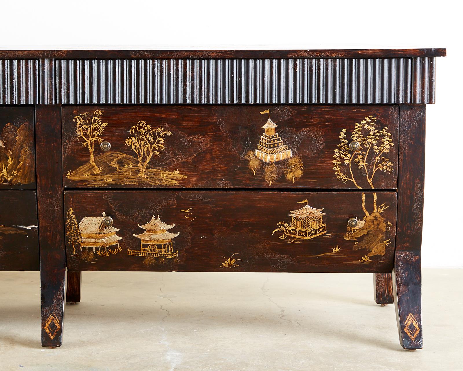 Monumental Rose Tarlow Japanned Dresser or Chests of Drawers 8