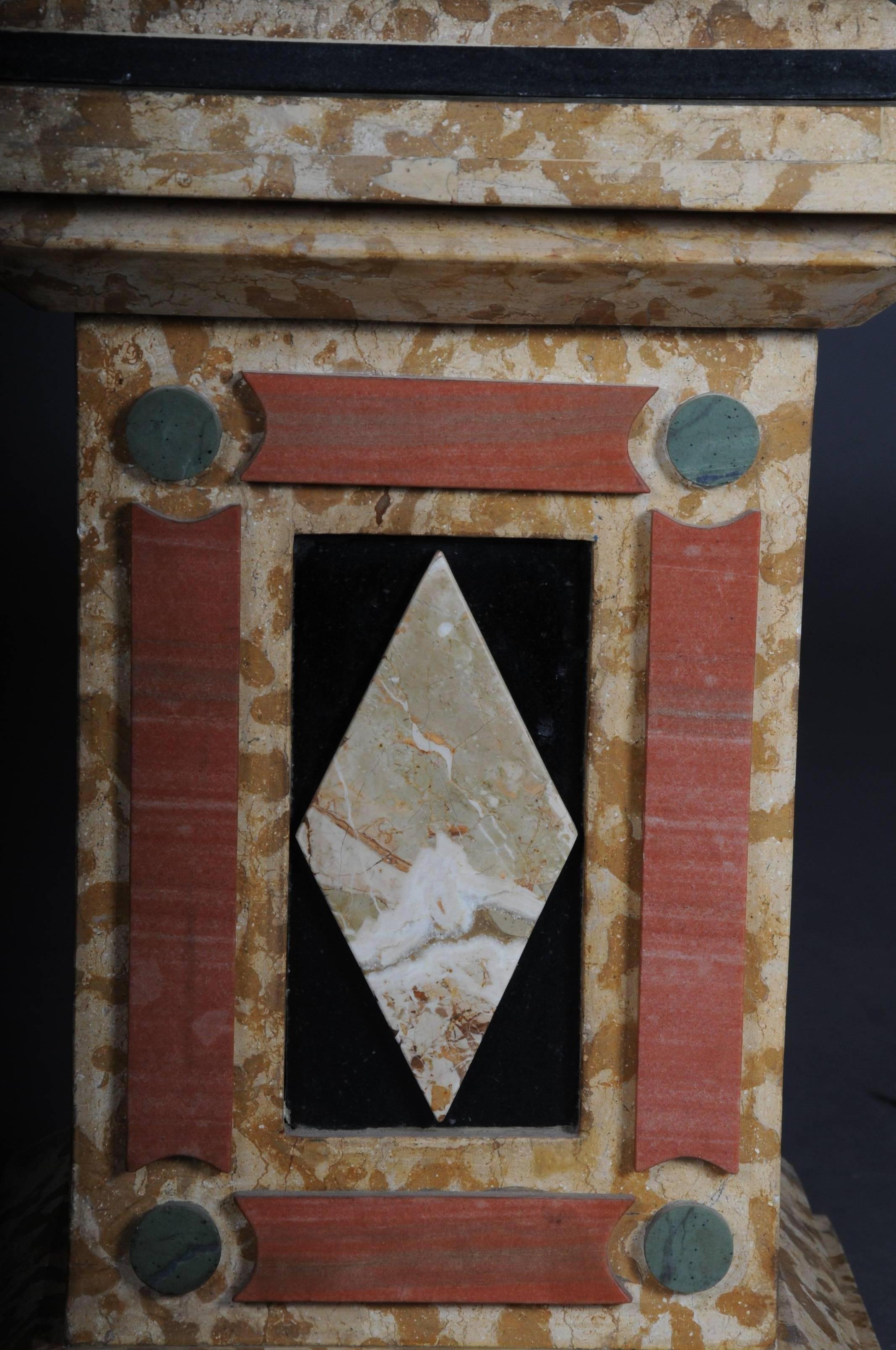 Precious Stone Pair of Monumental Marble Obelisks, White #2 For Sale