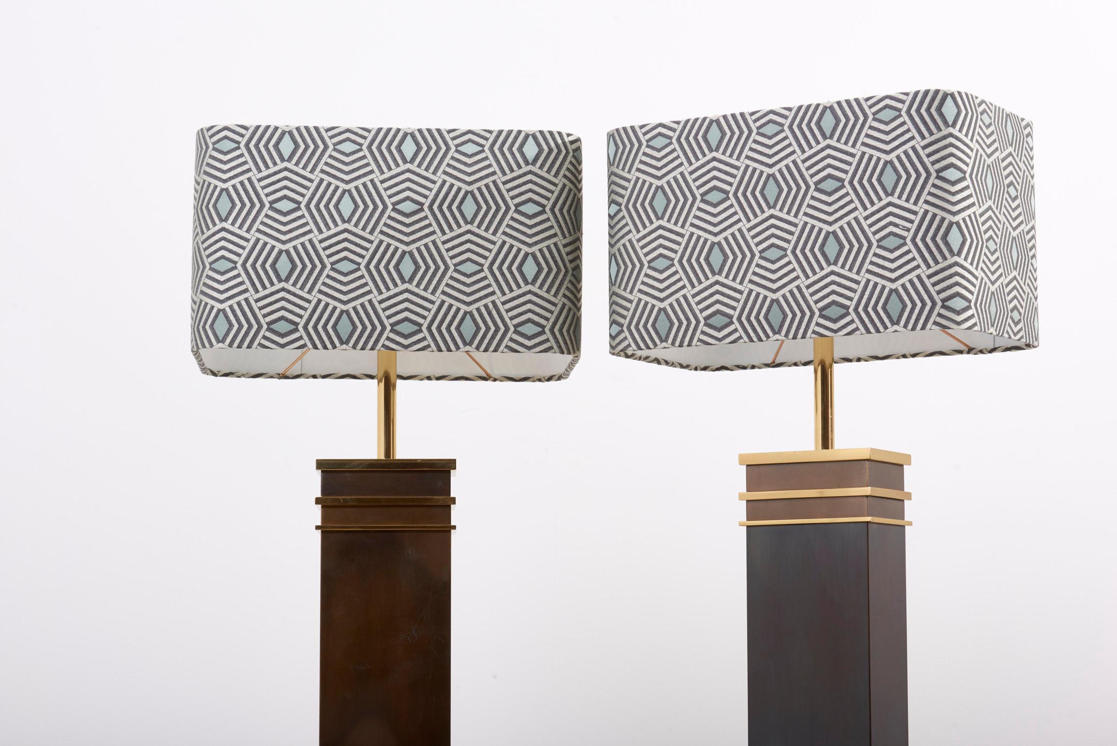 Pair of Monumental Midcentury Table Lamps by Vereinigte Werkstätten, Germany For Sale 4