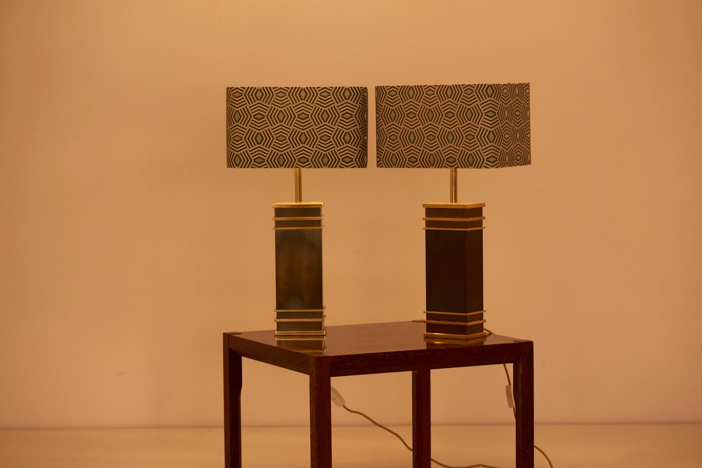 Pair of Monumental Midcentury Table Lamps by Vereinigte Werkstätten, Germany For Sale 11