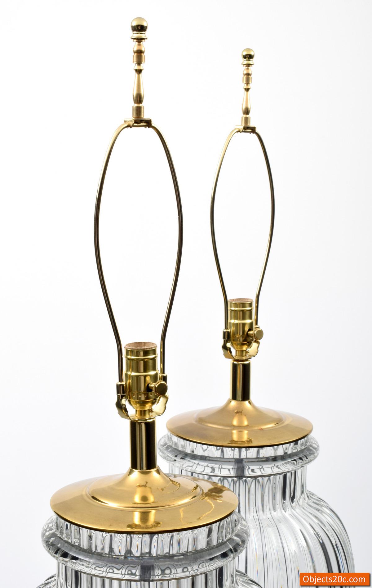 Pair of Monumental Murano Lamps, Manner of Barovier & Toso In Good Condition For Sale In West Palm Beach, FL