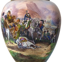 Pair of Monumental Napoleonic Ormolu-Mounted Sèvres Porcelain Vases