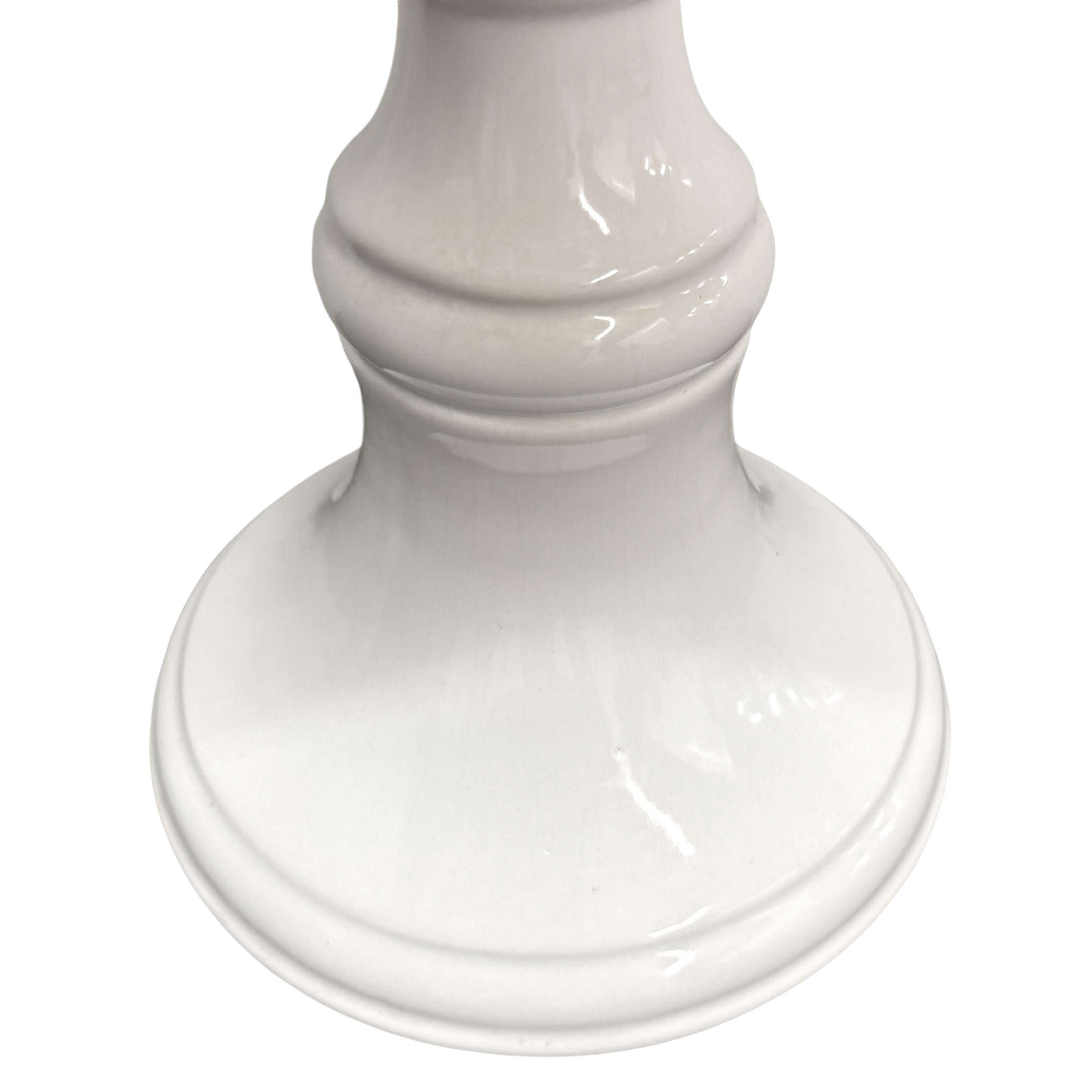 Pair of Monumental Porcelain Candlesticks 5