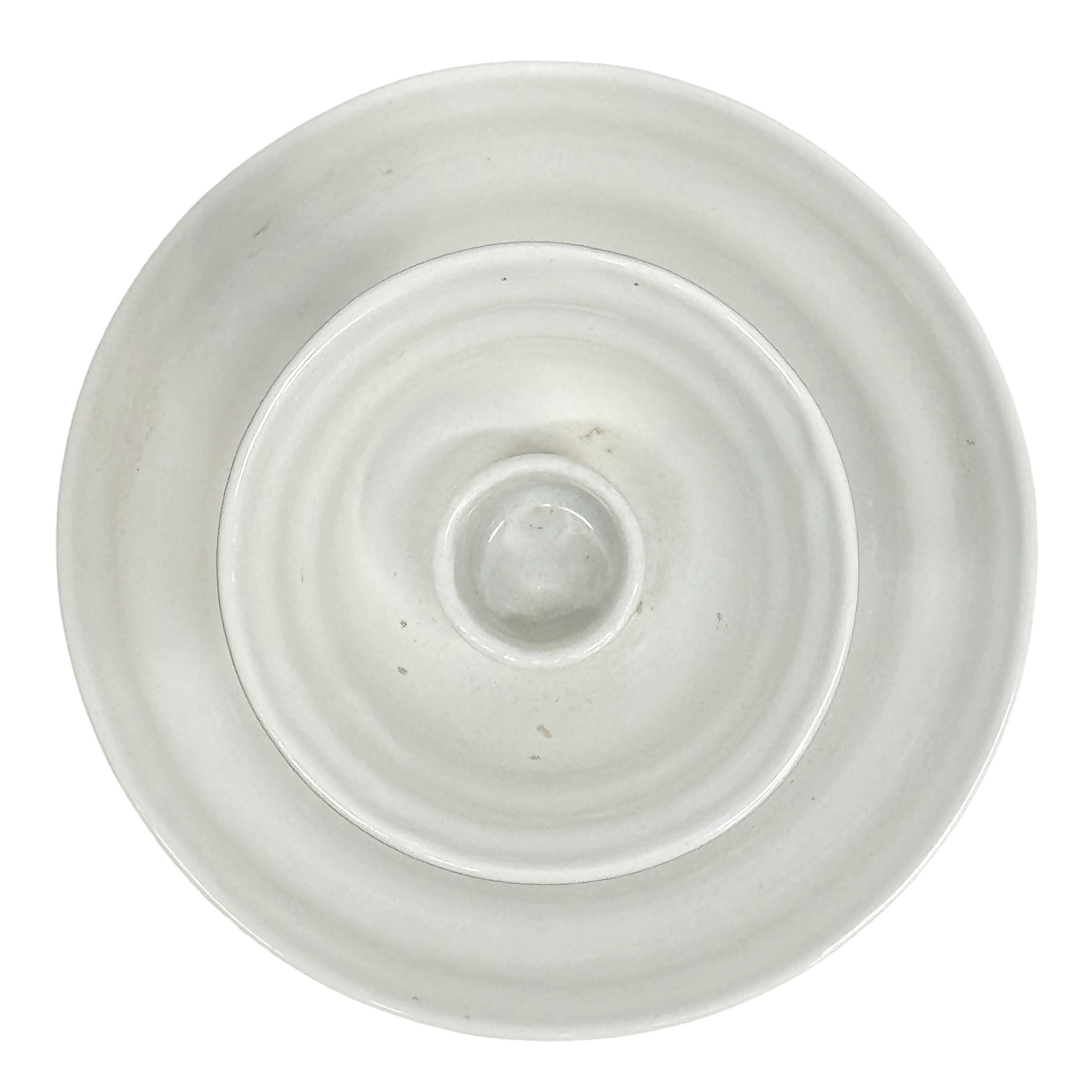 Pair of Monumental Porcelain Candlesticks 2