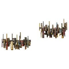 Pair of Monumental Sconces