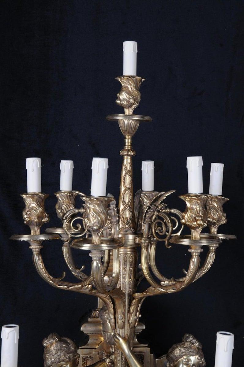 Paire d'appliques murales monumentales Napoléon III D'après J.-B.. Klagmann en vente 8