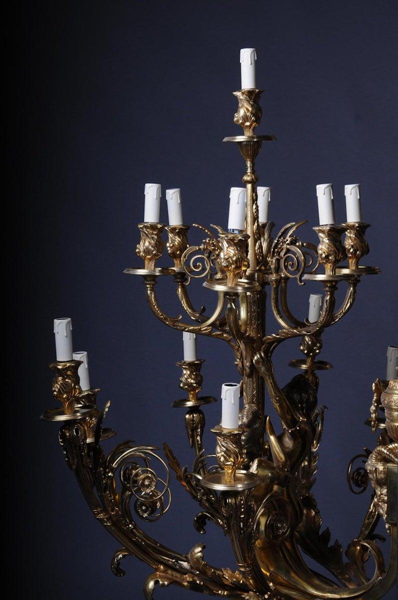 Paire d'appliques murales monumentales Napoléon III D'après J.-B.. Klagmann en vente 1