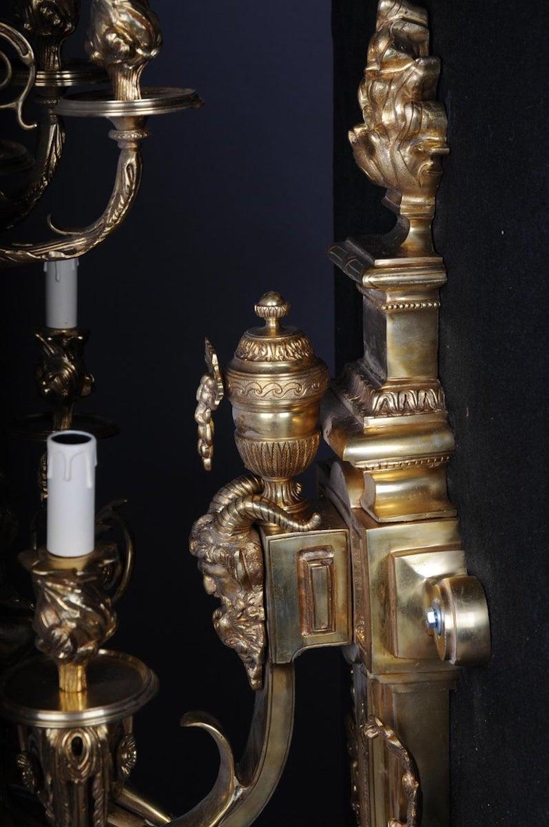 Paire d'appliques murales monumentales Napoléon III D'après J.-B.. Klagmann en vente 2