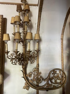 Pair of Monumental Wall Sconces (Bras de Lumière)