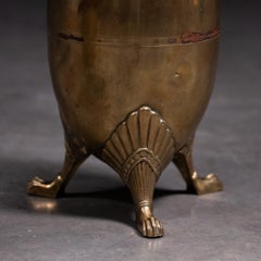 Pair of Monumental WMF Art Nouveau Brass Vases, Germany, circa 1900