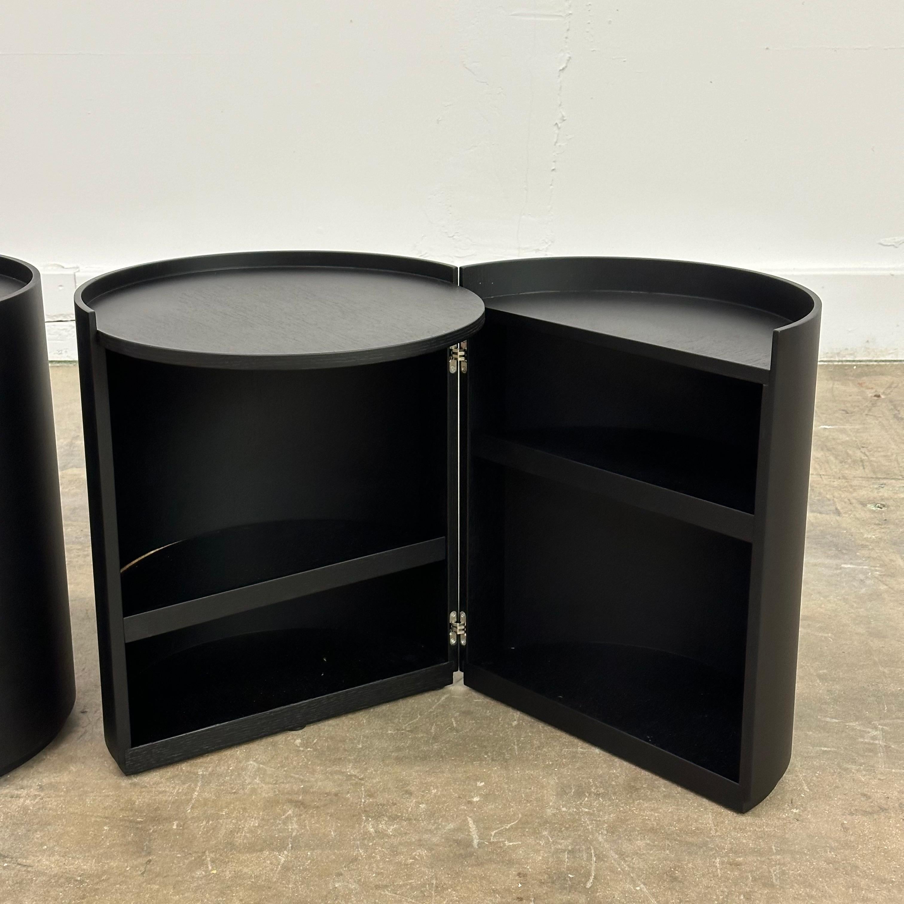 Italian Pair of Moon Bedside Tables by Mist-O for Living Divani, Italy, 2014 For Sale