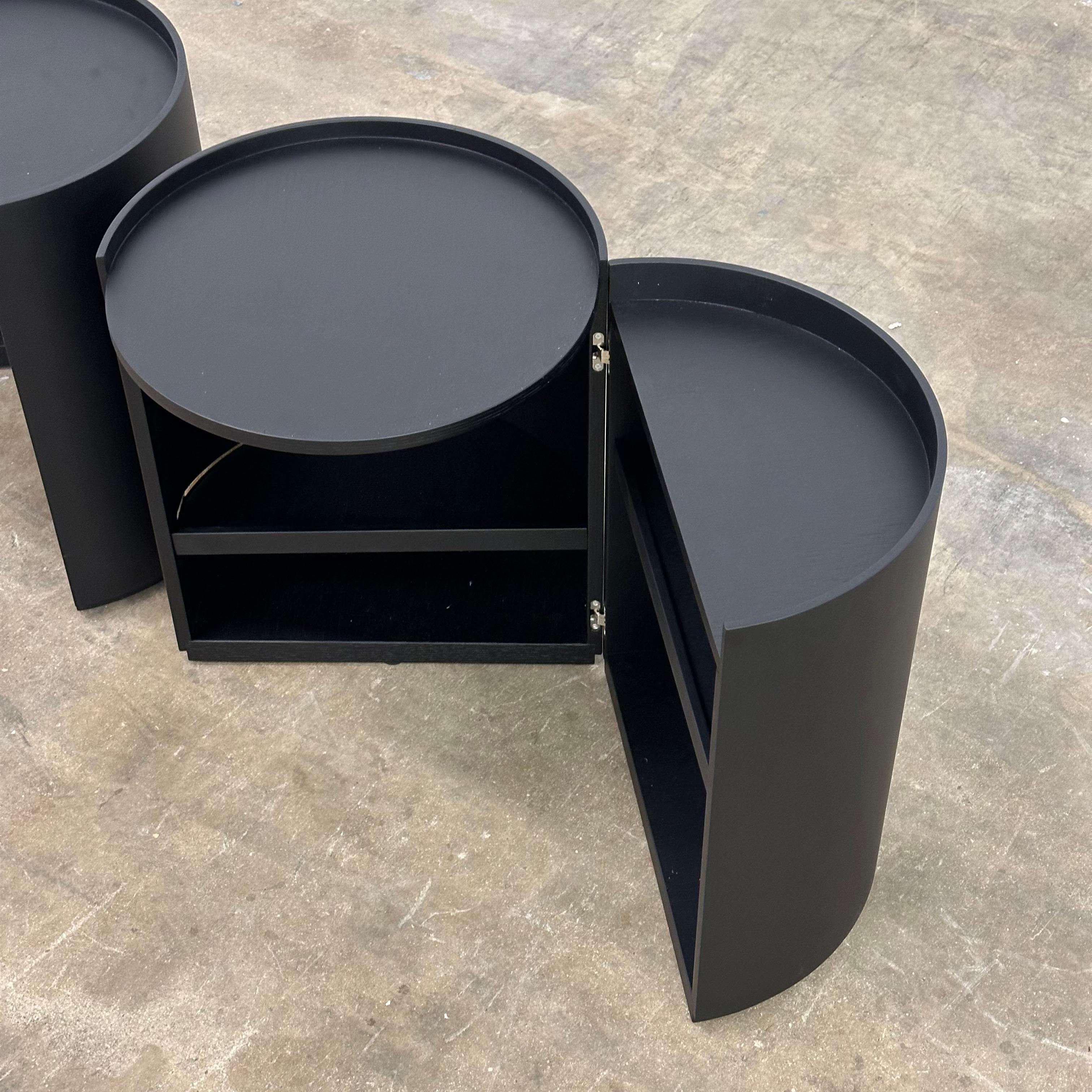 Contemporary Pair of Moon Bedside Tables by Mist-O for Living Divani, Italy, 2014 For Sale