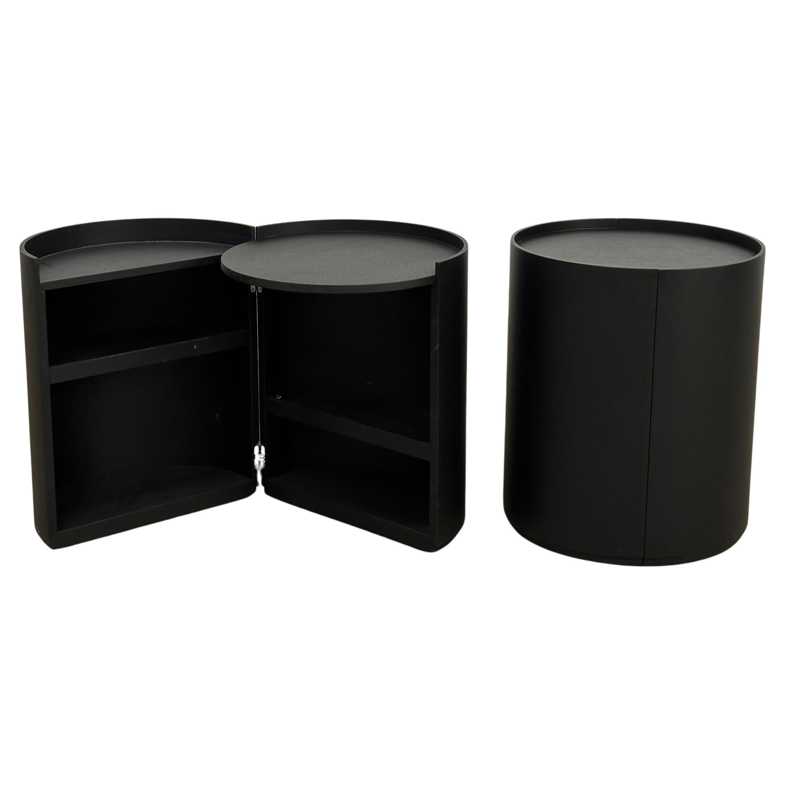Pair of Moon Bedside Tables by Mist-O for Living Divani, Italy, 2014 For Sale