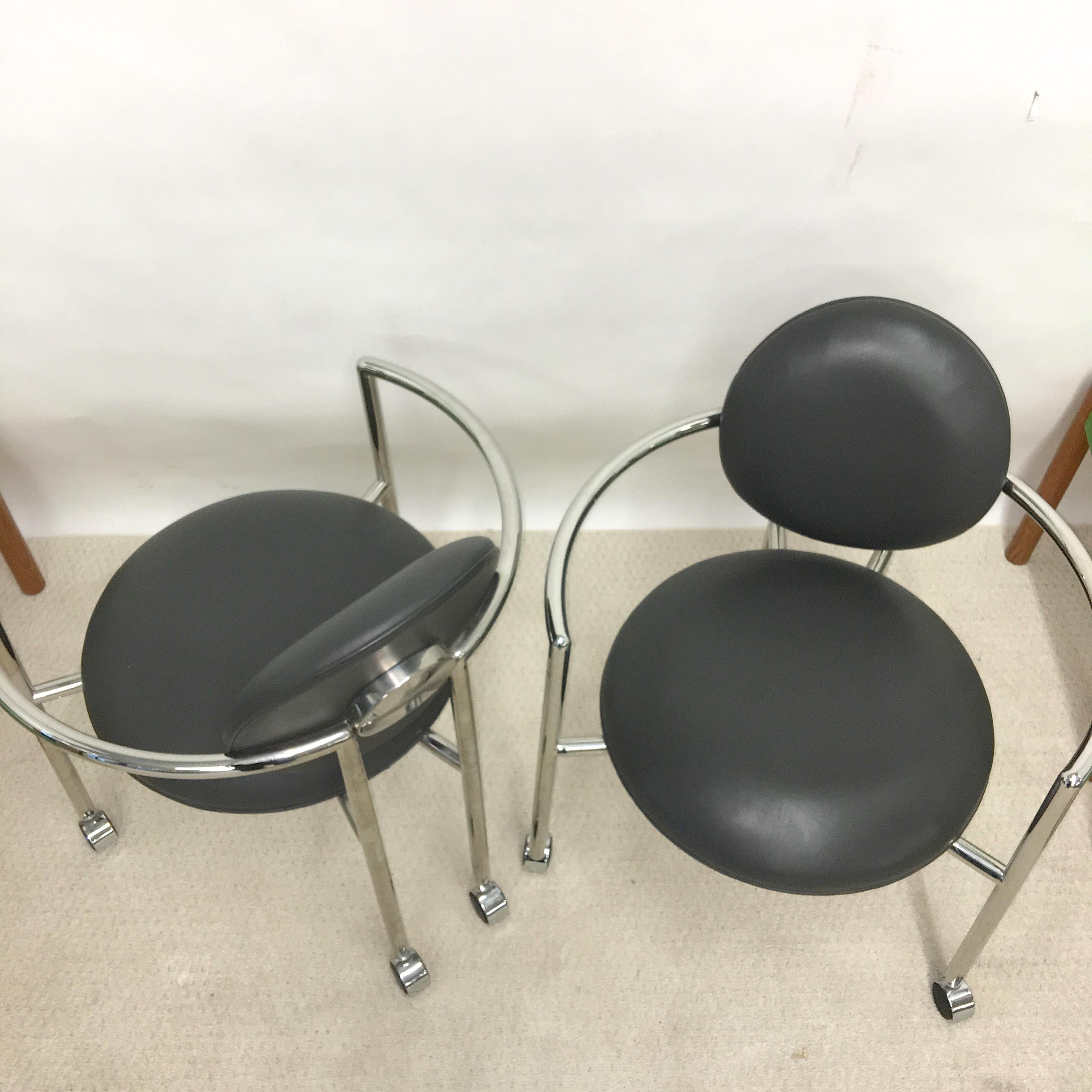 Pair of Moon Chairs by Stanley Jay Friedman for Brueton 2
