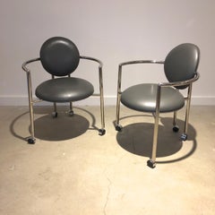 Pair of Moon Chairs by Stanley Jay Friedman for Brueton