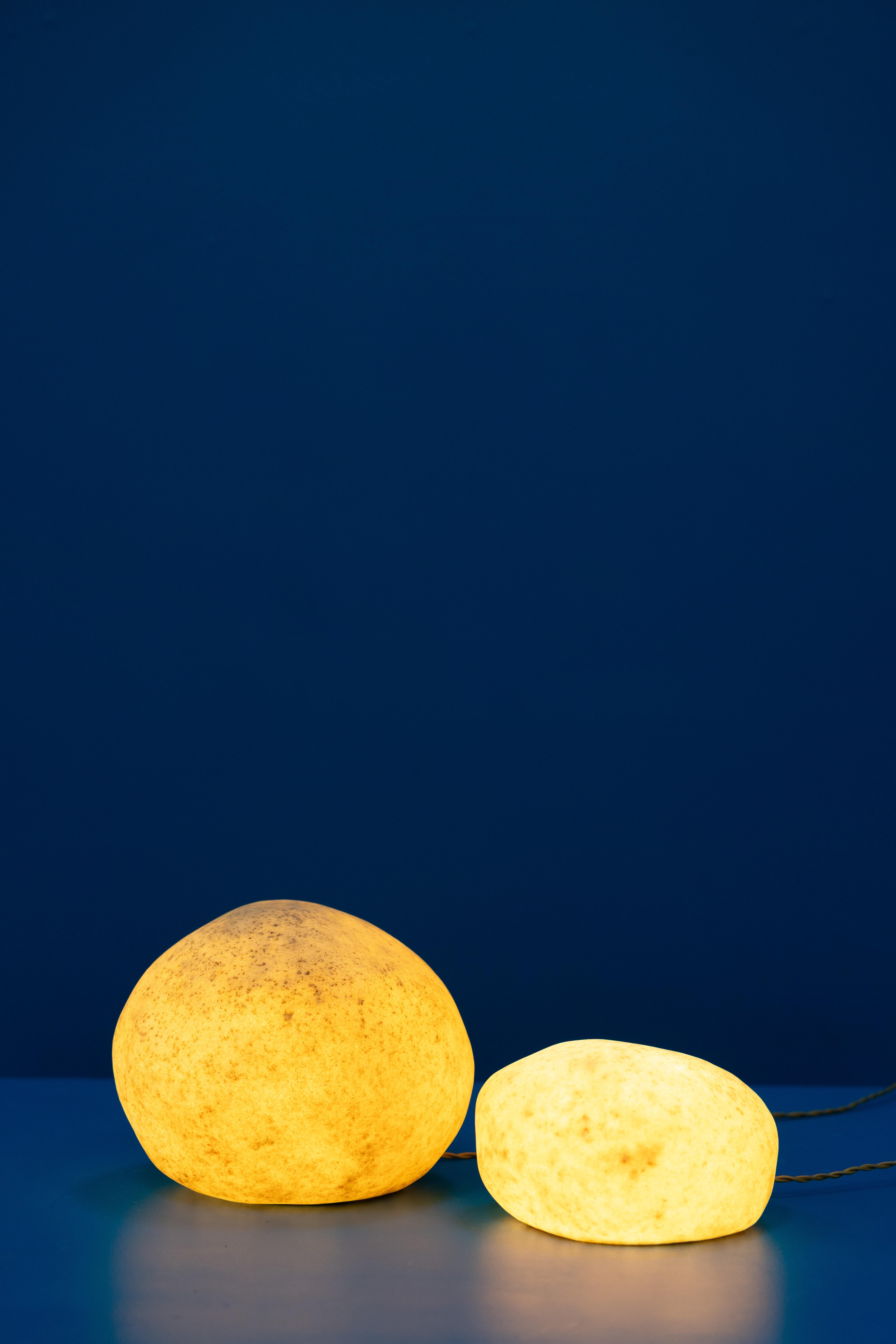 Pair of Moon Rock Lamps by Andre Cazenave in vendita 2