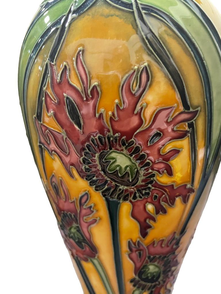 Art Nouveau PAIR  of MOORCROFT Nicola Slaney Design Vase, Ragged Poppy LIMITED EDITION For Sale
