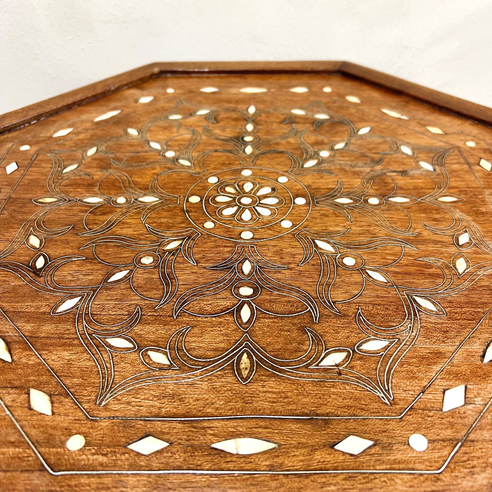 Moroccan Pair of Moorish Inlaid Tables