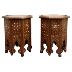 Pair of Moorish Inlaid Tables