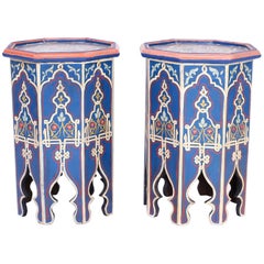 Pair of Moorish Painted Stands Pair of Moorish Painted Stands