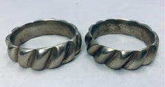 Pair of Moroccan Berber Silver Bracelets