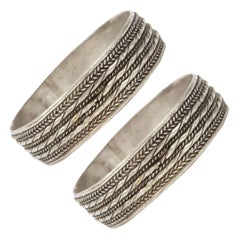 Pair of Moroccan Berber Tribal Bracelets