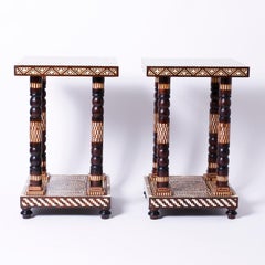 Pair of Moroccan End Tables or Stands