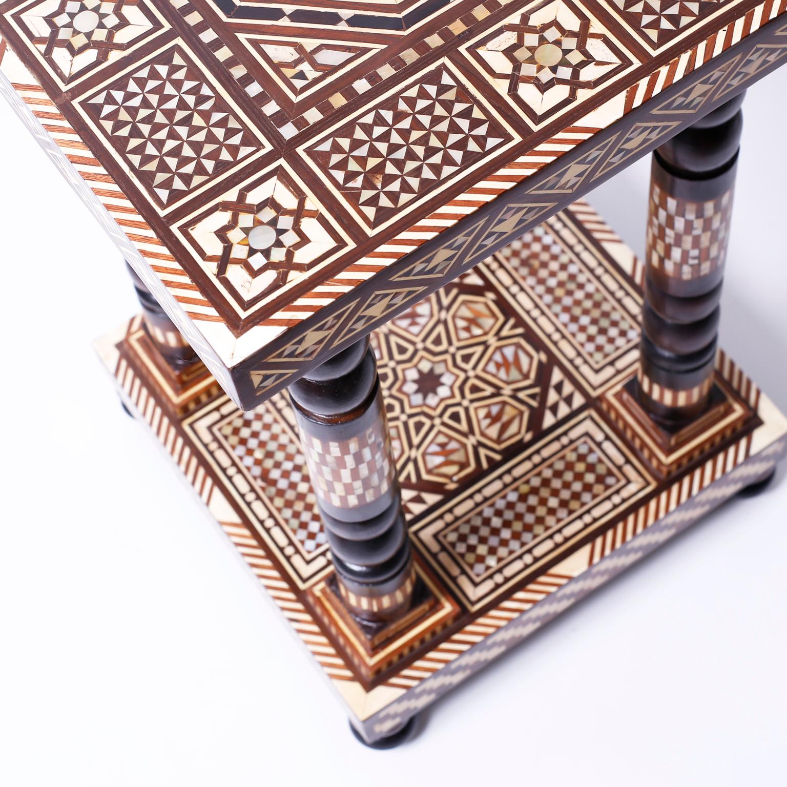Pair of Moroccan End Tables or Stands 2