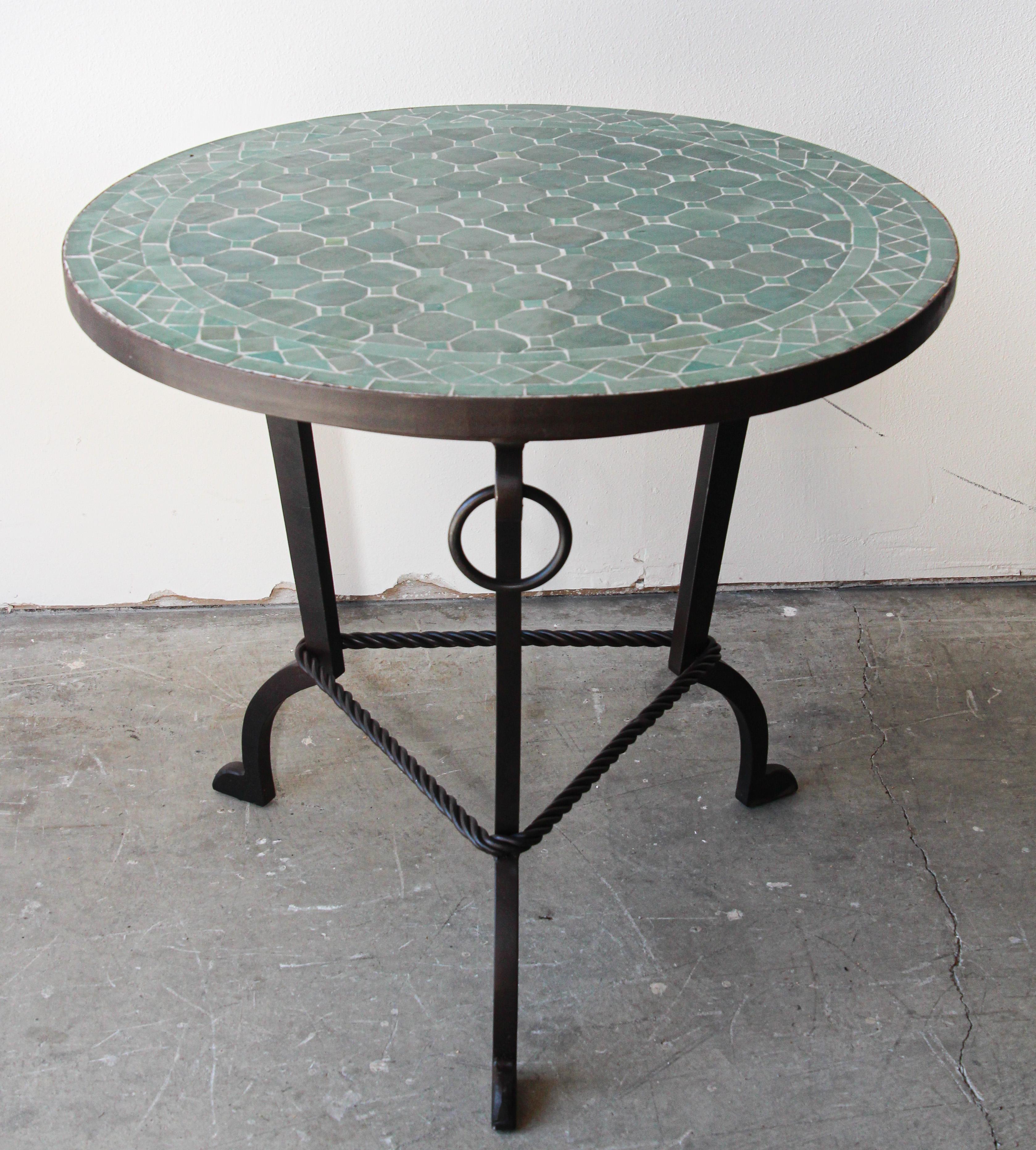 moroccan ceramic mosaic tables