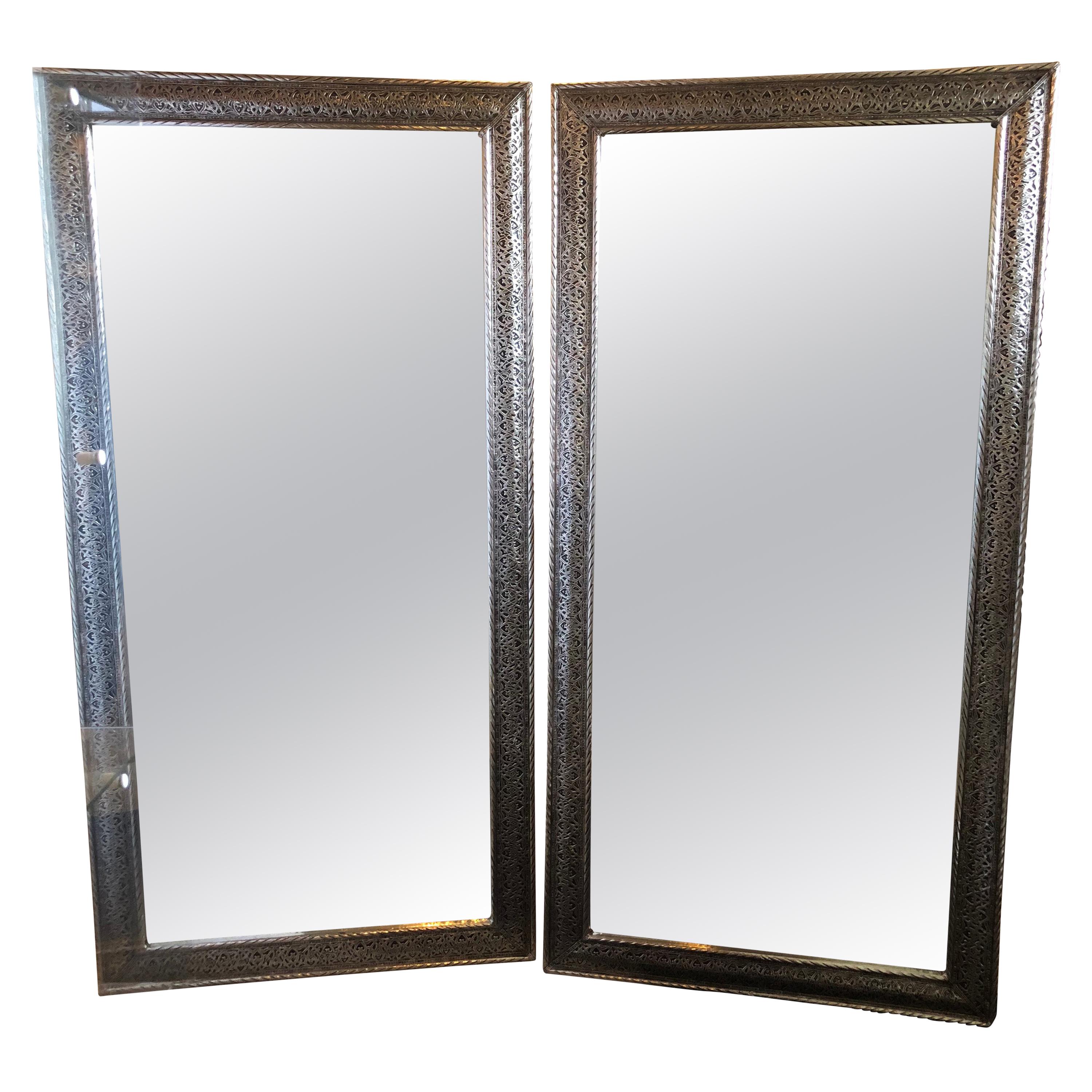 Elegant Oversized Moroccan Mirror at 1stdibs