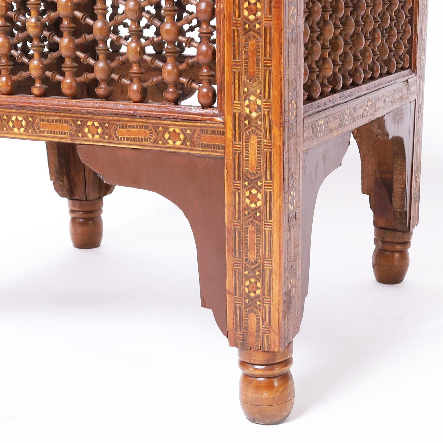 Pair of Moroccan Inlaid Stands or Tables 2