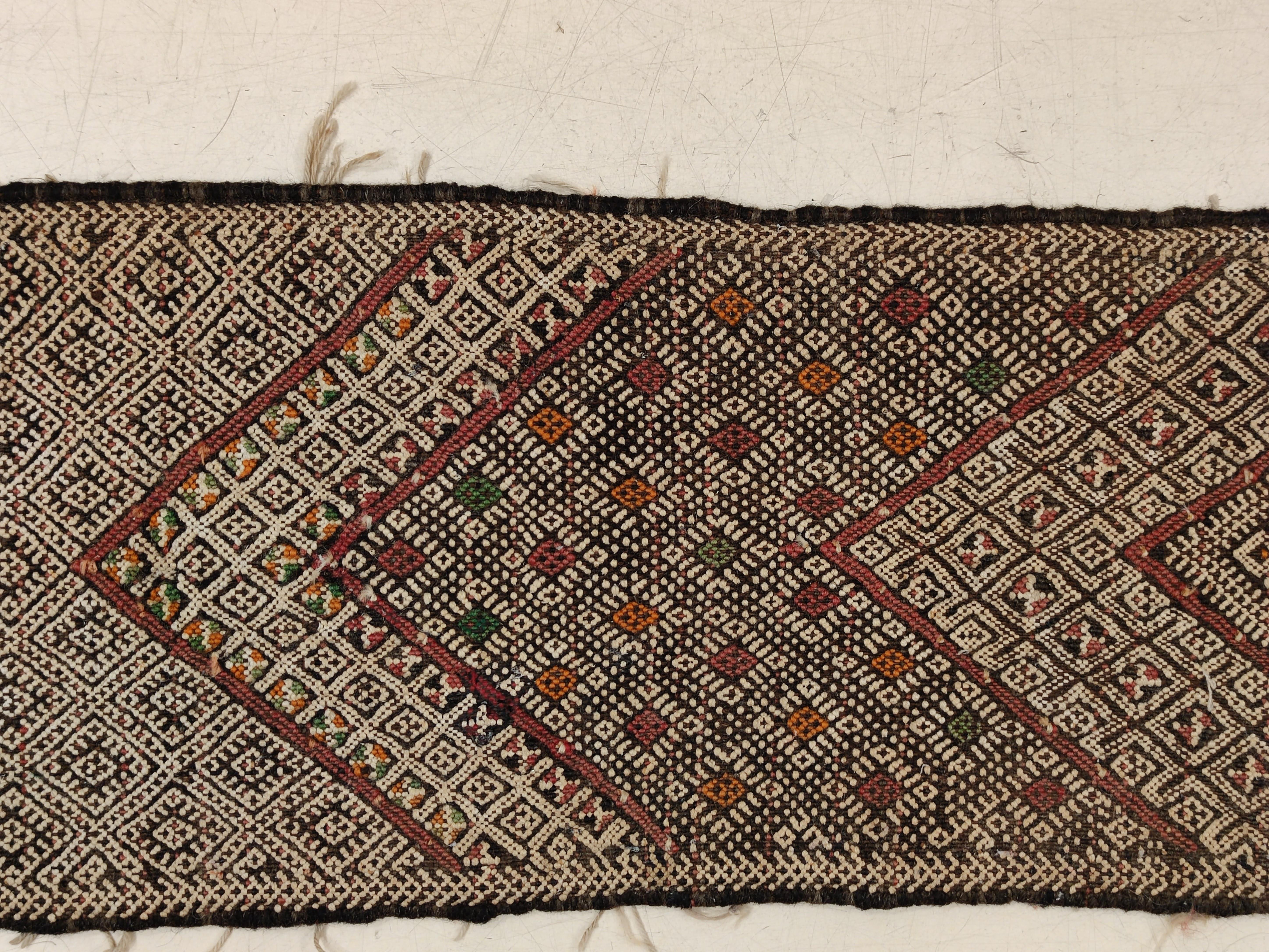 Pair of Moroccan Middle Atlas Berber Tent Bands, circa 1950 For Sale 2